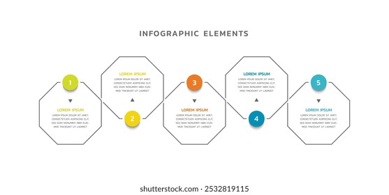 Modern infographics business template design