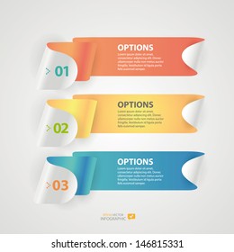 Estilo moderno de plantilla de plantillas de habla de burbujas coloridas en infografía. Vector