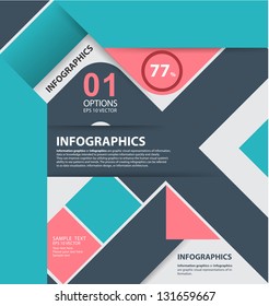 Modern infographics design, annual report.