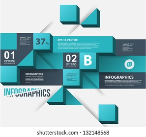 Modern infographics design, annual report.