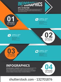 Modern infographics design, annual report.