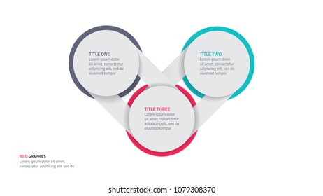 Modern infographics design element for presentation. Business concept with 3 steps, options or processes. can be used for workflow diagram, annual report, poster and web design.