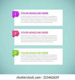 Modern infographics Design Layout with long shadow.