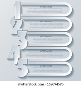 Modern infographics design with numbers (can be used for your business, web design, graphic or website layout , diagram, workflow layout, business step options, numbers options, education)