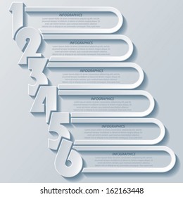 Modern infographics design with numbers (can be used for your business, web design, graphic or website layout , diagram, workflow layout, business step options, numbers options, education)
