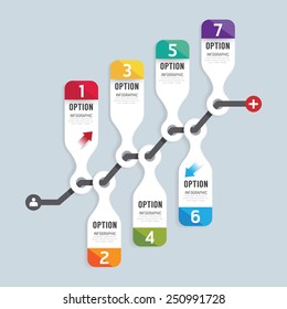 Modern infographics design options banner. Vector illustration. can be used for workflow layout, diagram, number options, graphic or website layout vector