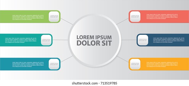 Modern Infographics design vector. Vector timeline infographic template.