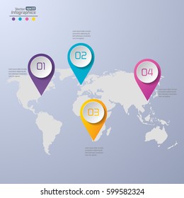 Modern infographics diagram for web design, banners, mobile applications, layouts, corporate brochures, adv booklets,  financial reports. Business concept vector illustration.