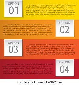 Modern infographics element number template. Vector illustration. can be used for workflow layout, diagram, business step options, banner, web design