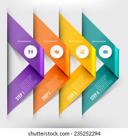Modern infographics element number template. Vector illustration. can be used for workflow layout, diagram, business step options, banner, web design