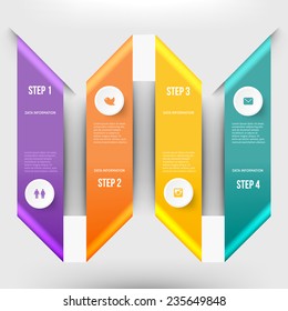 Modern infographics element number template. Vector illustration. can be used for workflow layout, diagram, business step options, banner, web design