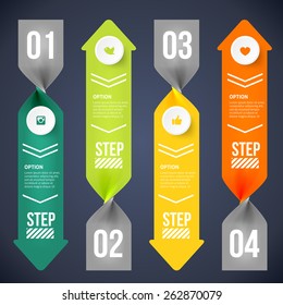 Modern infographics element number template. Vector illustration. can be used for workflow layout, diagram, business step options, banner, web design