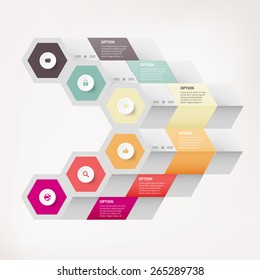 Modern infographics element number template. Vector illustration. can be used for workflow layout, diagram, business step options, banner, web design