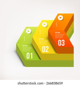 Modern infographics element number template. Vector illustration. can be used for workflow layout, diagram, business step options, banner, web design