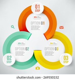 Modern infographics element number template. Vector illustration. can be used for workflow layout, diagram, business step options, banner, web design