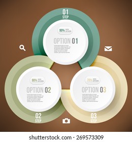 Modern infographics element number template. Vector illustration. can be used for workflow layout, diagram, business step options, banner, web design
