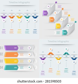 Modern infographics element number template. Modern banner template set. Vector illustration. can be used for workflow layout, diagram, business step options, banner, web design