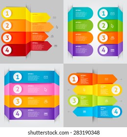 Modern infographics element number template. Vector illustration. can be used for workflow layout, diagram, business step options, banner, web design