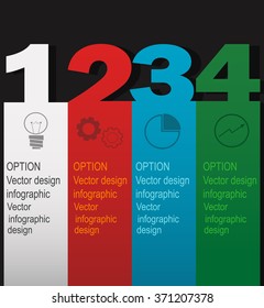 Modern infographics element number template. Vector illustration. can be used for workflow layout, diagram, business step options, banner, web design
