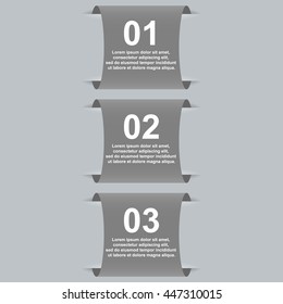 Modern infographics element number template. Vector illustration. can be used for workflow layout, diagram, business step options, banner, web design