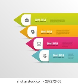 Modern infographics element template. Vector