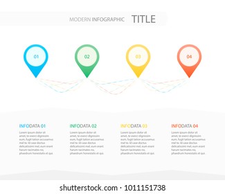 Modern infographics with four options.