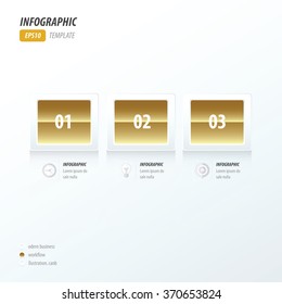 Modern infographics Golden style