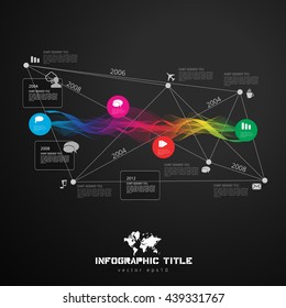 Modern infographics graph. Vector illustration 