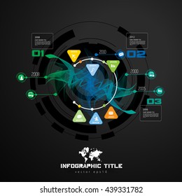 Modern infographics graph. Vector illustration 