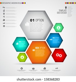 Modern infographics minimal design - vector eps10
