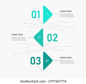 Modern infographics number options template. Vector illustration. Can be used for workflow layout, diagram, business step options, banner, web design.