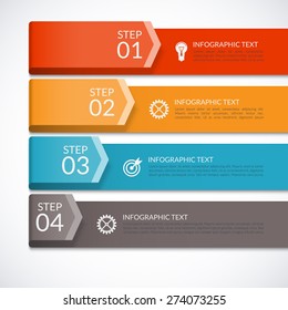 Modern infographics number options template for presentation, brochure, diagram, chart, web design