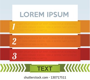 Modern infographics options banner