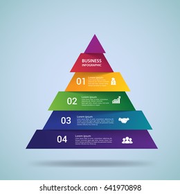 Modern infographics options banner. with 4-part chart and icons. Vector.