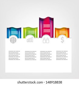Modern infographics options banner. can be used for workflow layout, diagram, number options