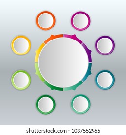 Modern infographics options banner. Vector illustration.