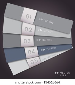 Modern infographics options banner. Vector illustration.