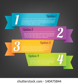 Modern infographics options banner. Vector illustration