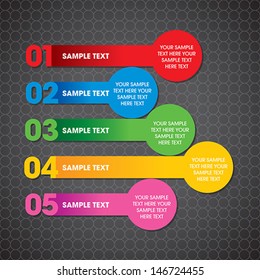 Modern infographics options banner. Vector illustration. 