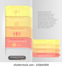 Modern infographics options banner. Vector. Can be used for web design and  workflow layout