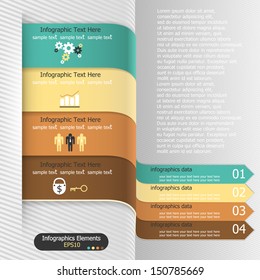 Modern infographics options banner. Vector. Can be used for web design and  workflow layout