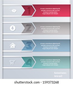 Modern infographics options banner. Vector eps10. Can be used for workflow layout, diagram, number options, web design. 