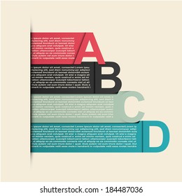 Modern infographics options banner. Vector illustration. can be used for workflow layout, diagram, number options, web design.
