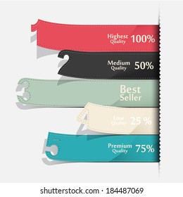 Modern infographics options banner. Vector illustration. can be used for workflow layout, diagram, number options, web design.