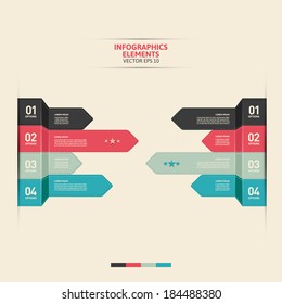 Modern infographics options banner. Vector illustration. can be used for workflow layout, diagram, number options, web design.