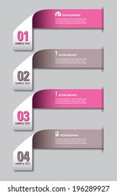 Modern infographics options banner. Vector illustration. Eps10.