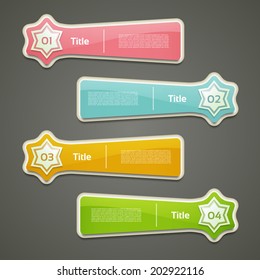 Modern infographics options banner. Vector illustration. can be used for workflow layout, diagram, number options, web design, prints.
