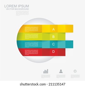 Modern  infographics options banner. Vector illustration. 