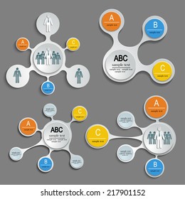 Modern infographics options banner. Vector illustration. can be used for workflow layout, diagram, number options, web design, prints.