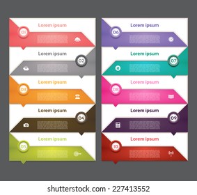 Modern infographics options banner. Vector illustration. can be used for workflow layout, diagram, number options, web design, prints.